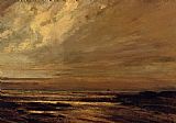 The Beach at Trouville at Low Tide 2 by Gustave Courbet